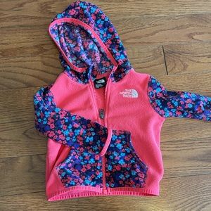6-12 month fleece north face jacket